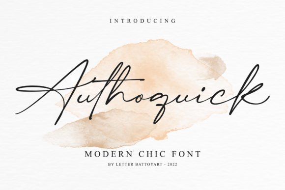 Authoquick Font - Featured Image