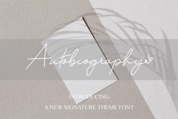 Autobiography Font - Featured Image