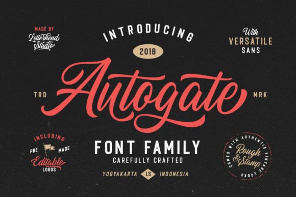 Autogate Family Font - Featured Image