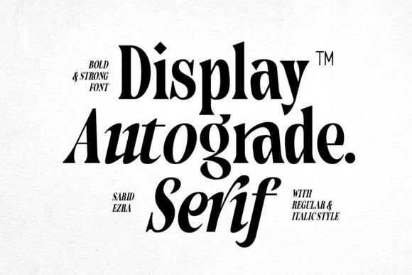 Autograde - Strong Bold Serif Font - Featured Image