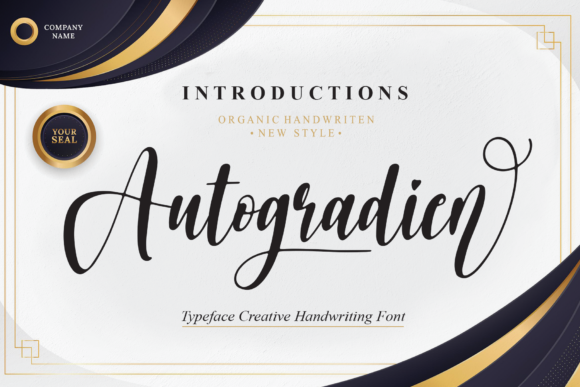 Autogradien Font - Featured Image