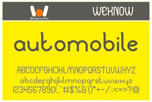 Automobile Font - Featured Image