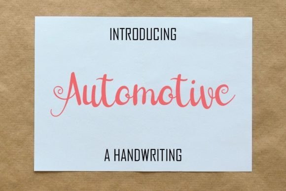 Automotive Font - Featured Image