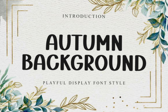 Autumn Background Font - Featured Image