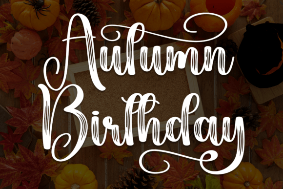 Autumn Birthday Font - Featured Image
