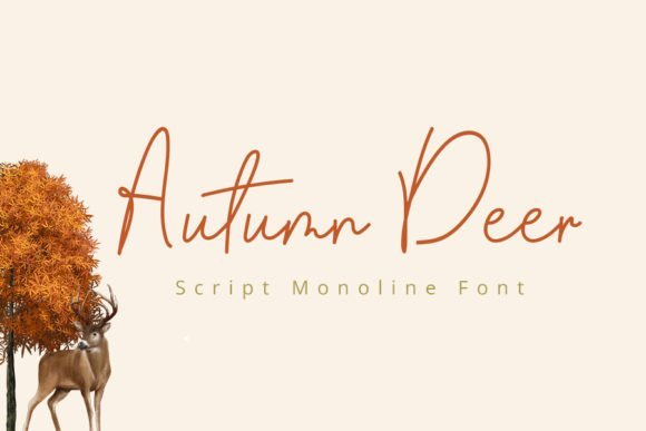Autumn Deer Font - Featured Image