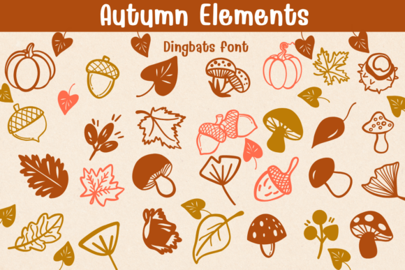 Autumn Elements Font - Featured Image