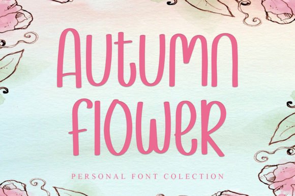Autumn Flower Font - Featured Image