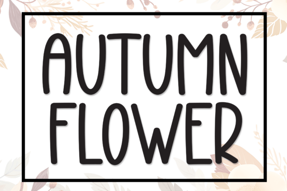 Autumn Flower Font - Featured Image