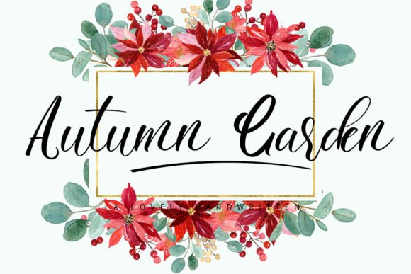 Autumn Garden Font - Featured Image