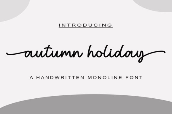 Autumn Holiday Font - Featured Image