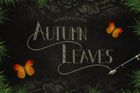 Autumn Leaves Font - Featured Image