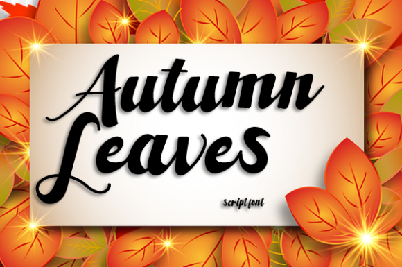 Autumn Leaves Font - Featured Image