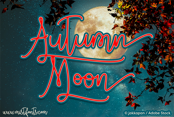 Autumn Moon Font - Featured Image