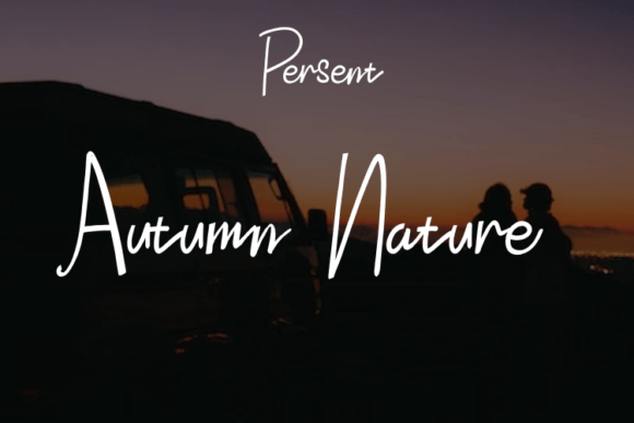 Autumn Nature Font - Featured Image