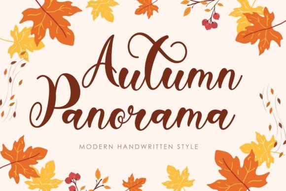 Autumn Panorama Font - Featured Image