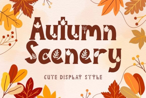 Autumn Scenery Font - Featured Image