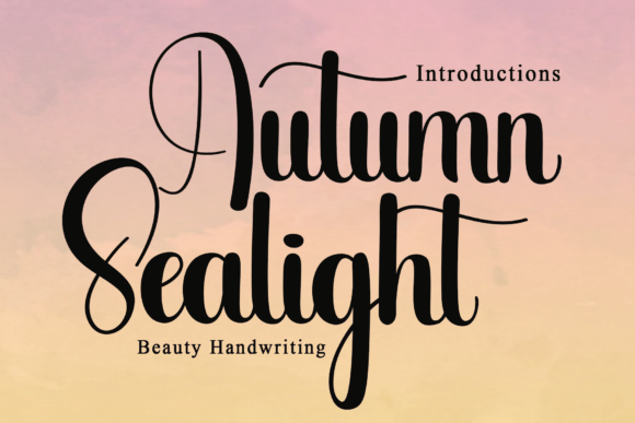 Autumn Sealight Font - Featured Image