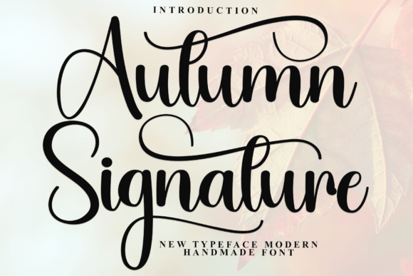 Autumn Signature Font - Featured Image