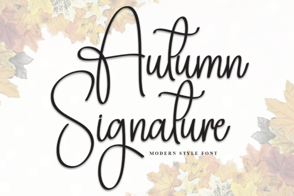 Autumn Signature Font - Featured Image