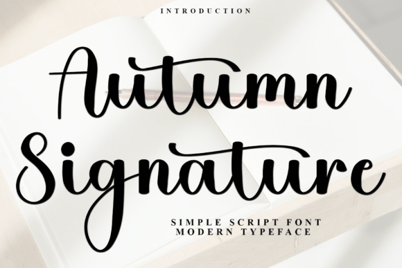 Autumn Signature Font - Featured Image
