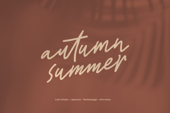 Autumn Summer Font - Featured Image