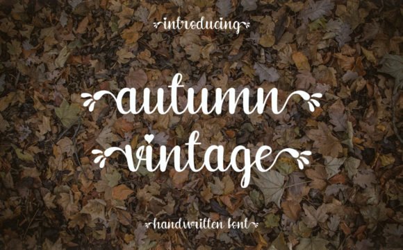 Autumn Vintage Font - Featured Image
