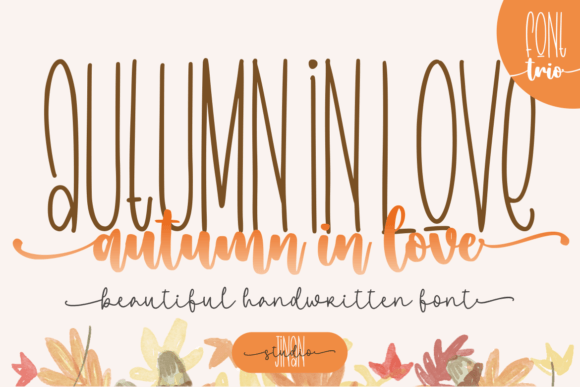 Autumn in Love Trio Font - Featured Image