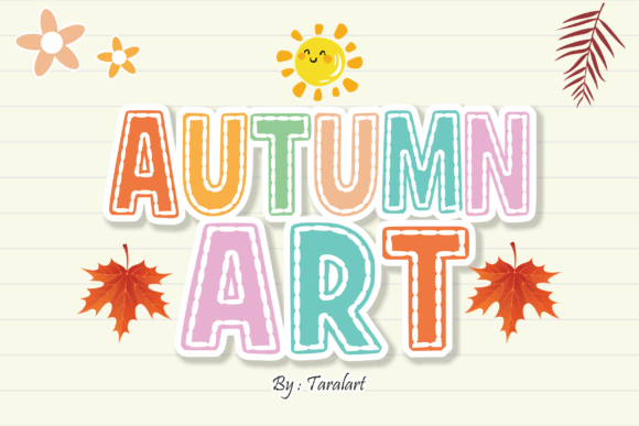 Autumnart Regular Font - Featured Image