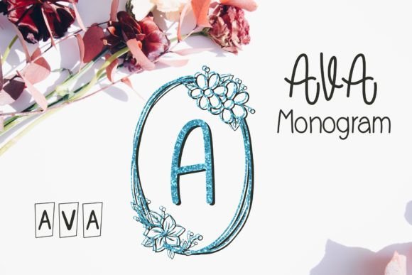 Ava Monogram Font - Featured Image
