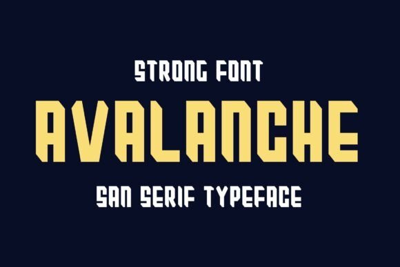 Avalanche Font - Featured Image