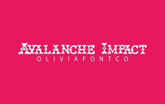Avalanche Impact Font - Featured Image
