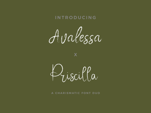 Avalessa X Priscilla Duo Font - Featured Image