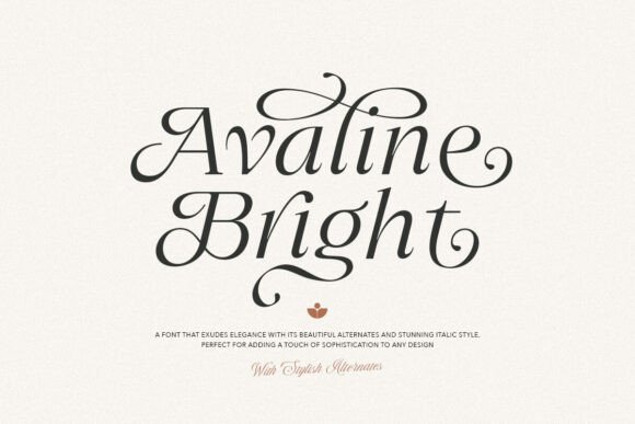 Avaline Bright Font - Featured Image