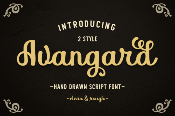 Avangard Font - Featured Image