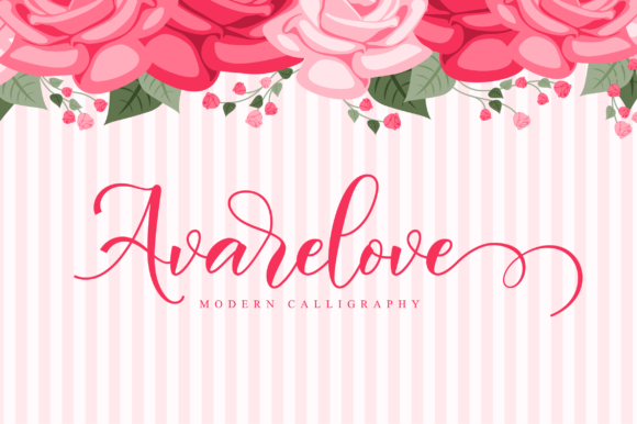 Avarelove Script Font - Featured Image