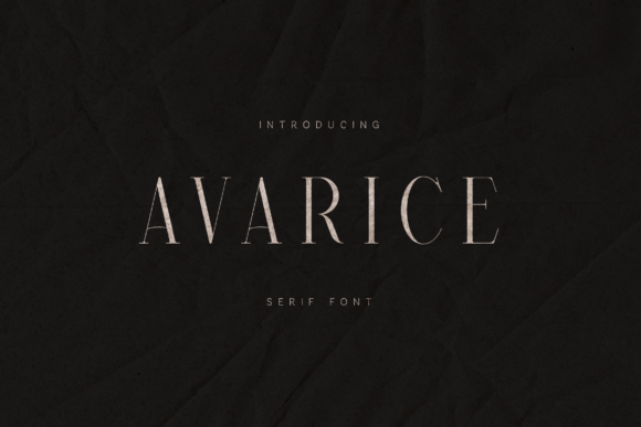 Avarice Font - Featured Image