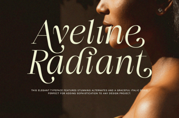 Aveline Radiant Font - Featured Image