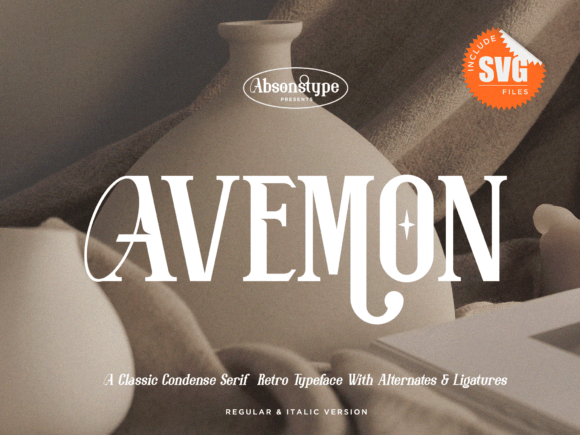 Avemon Font - Featured Image