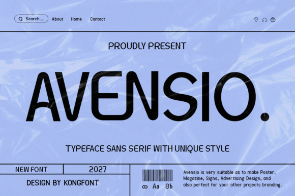 Avensio Font - Featured Image