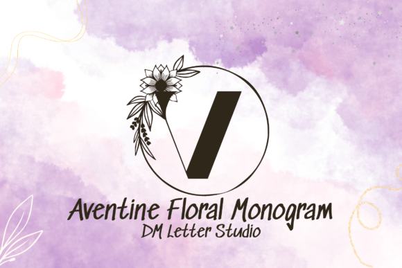 Aventine Floral Monogram Font - Featured Image