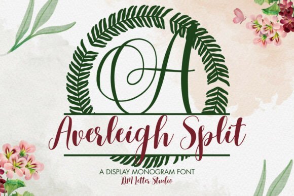 Averleigh Split Monogram Font - Featured Image
