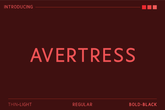 Avertress Font - Featured Image
