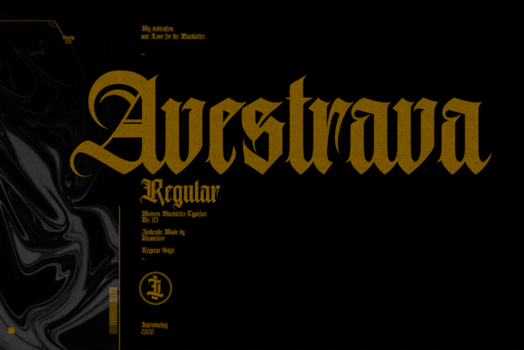 Avestrava Font - Featured Image
