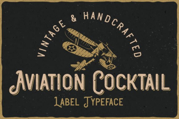 Aviation Cocktail Font - Featured Image