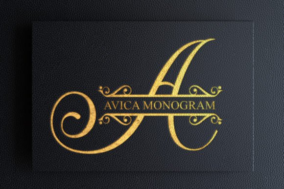 Avica Monogram Font - Featured Image