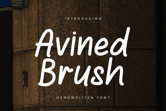 Avined Brush Font - Featured Image