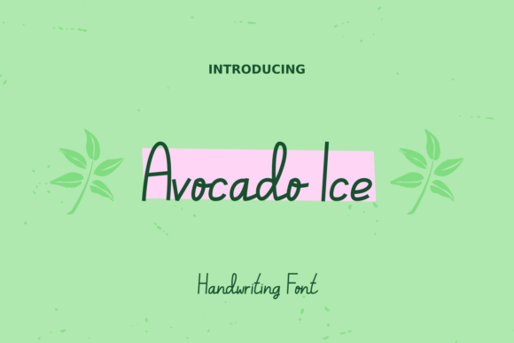 Avocado Ice Font - Featured Image