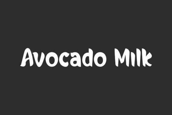 Avocado Milk Font - Featured Image