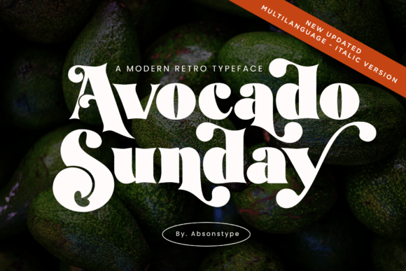 Avocado Sunday Font - Featured Image